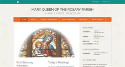 Desktop Screenshot of maryqueenoftherosary.org